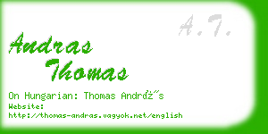 andras thomas business card